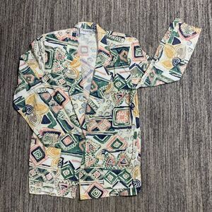 Vintage Paquette Byers California Womens Medium Geometric Abstract Blazer Jacket